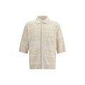 Laneus White Cotton Polo Shirt