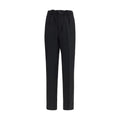 Laneus Black Viscose Casual Pants