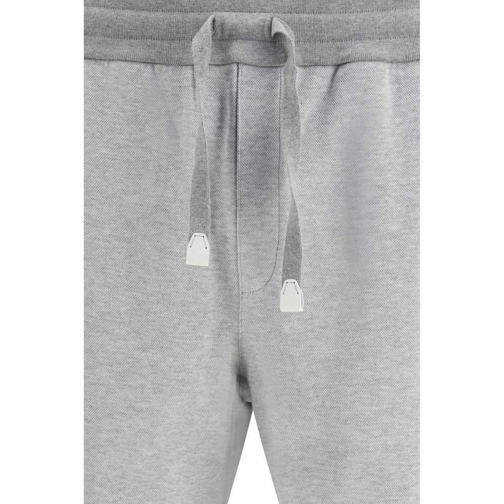 Brioni Gray Cotton Joggers (Workout Pants)