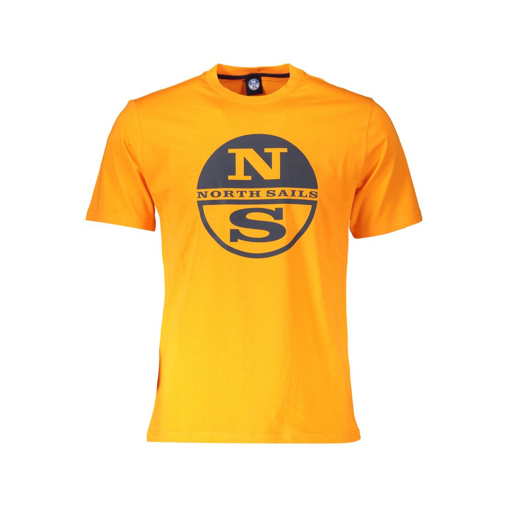 North Sails Arancione Cotton Men's T-Shirt