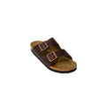 Birkenstock Brown Synthetic Flat Sandals