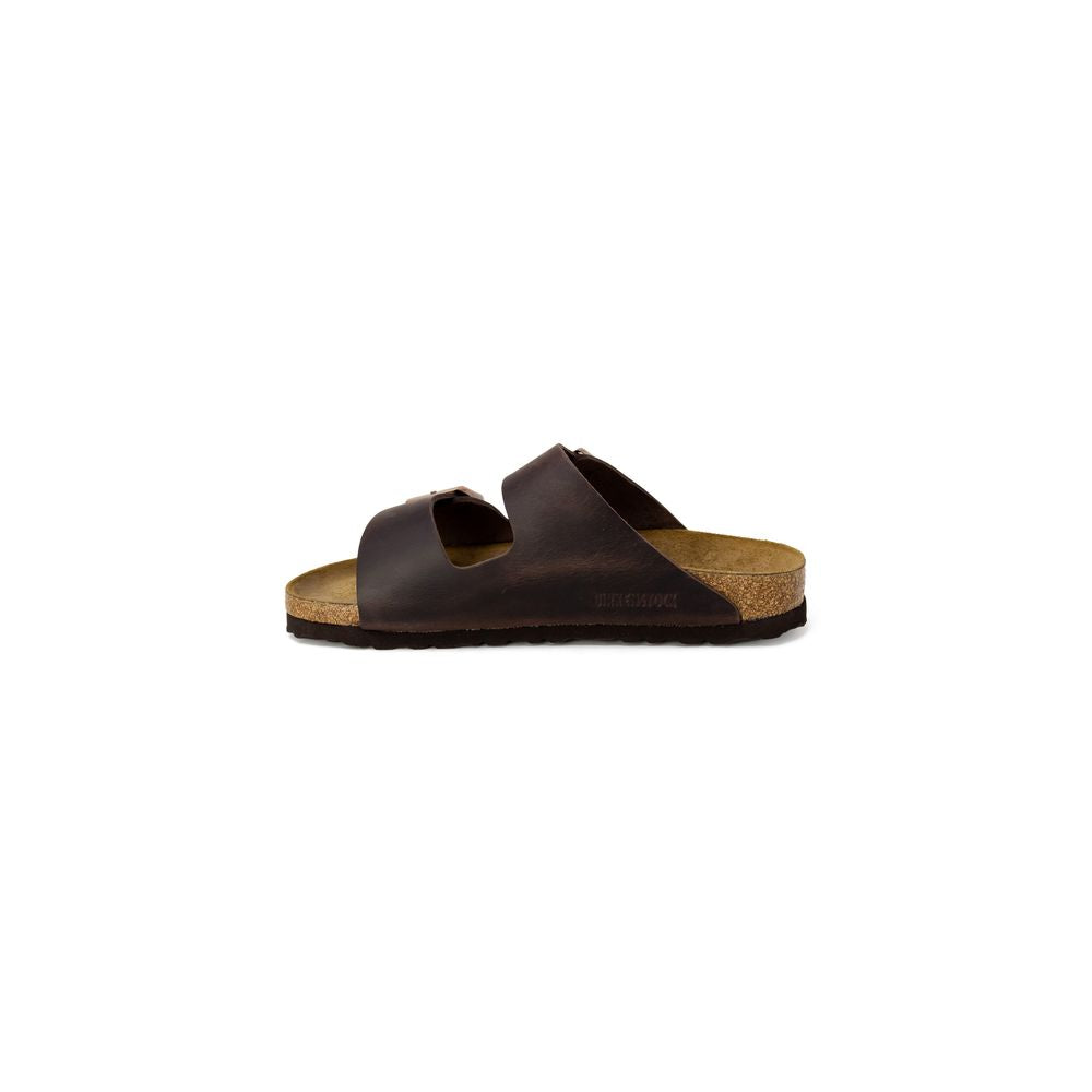 Birkenstock Brown Synthetic Flat Sandals