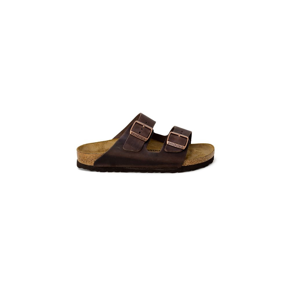 Birkenstock Brown Synthetic Flat Sandals