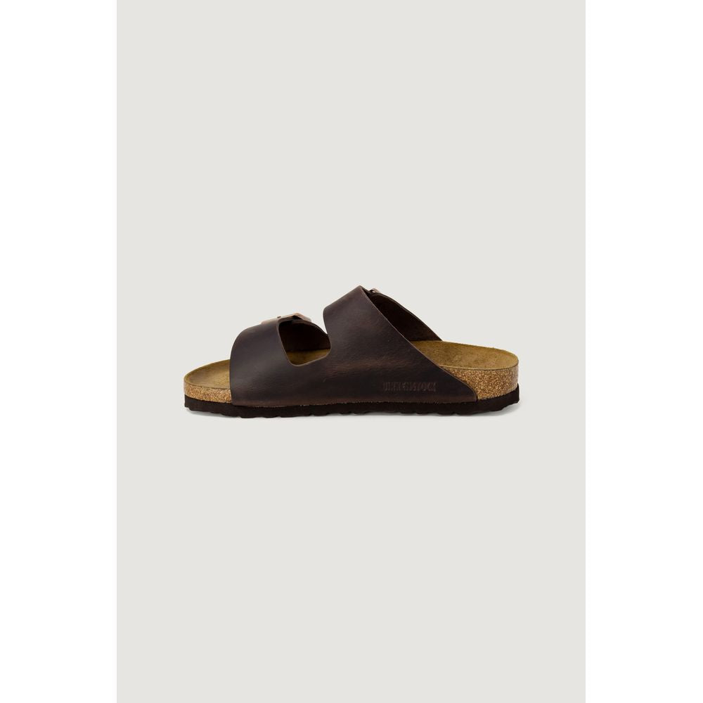 Birkenstock Brown Synthetic Flat Sandals