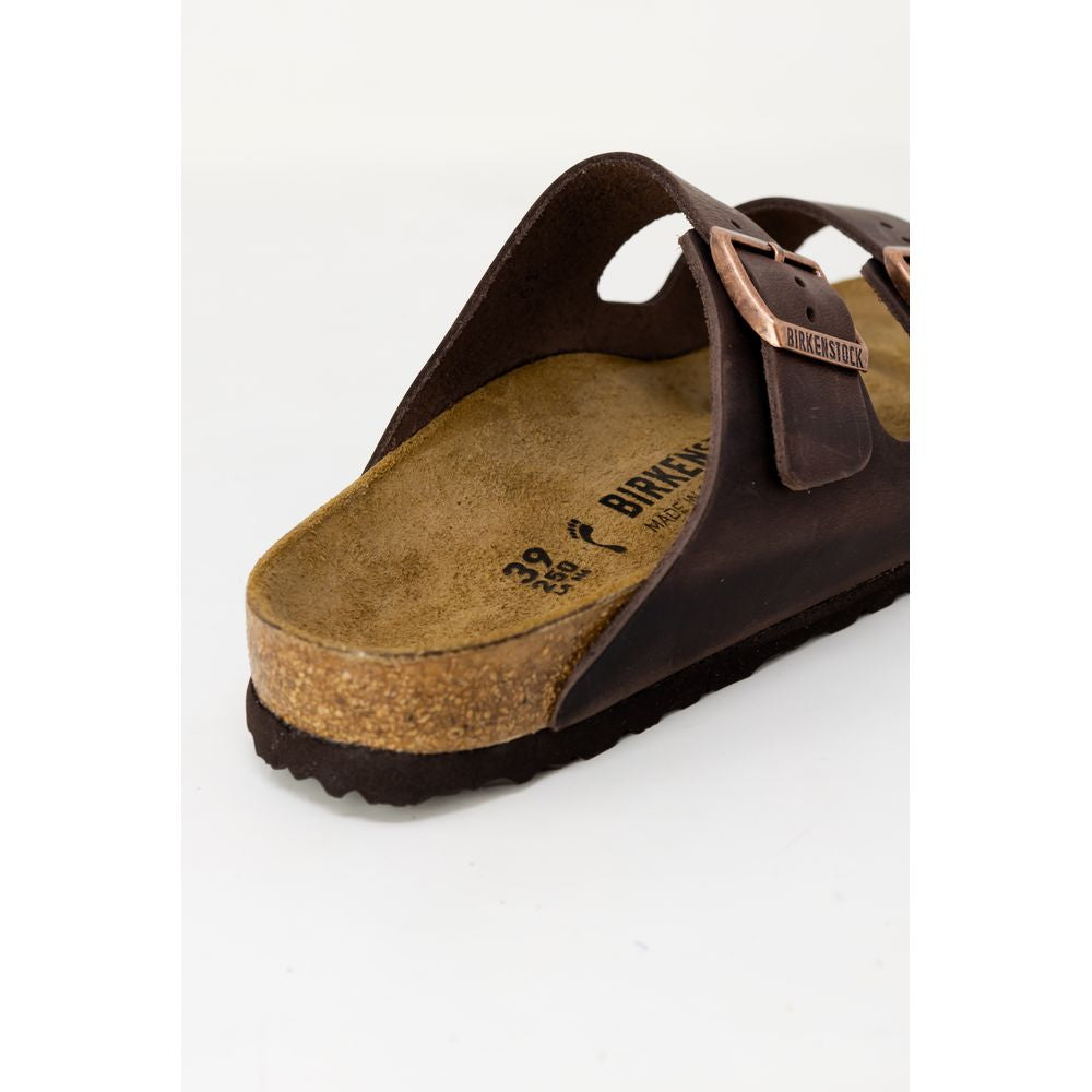 Birkenstock Brown Synthetic Flat Sandals