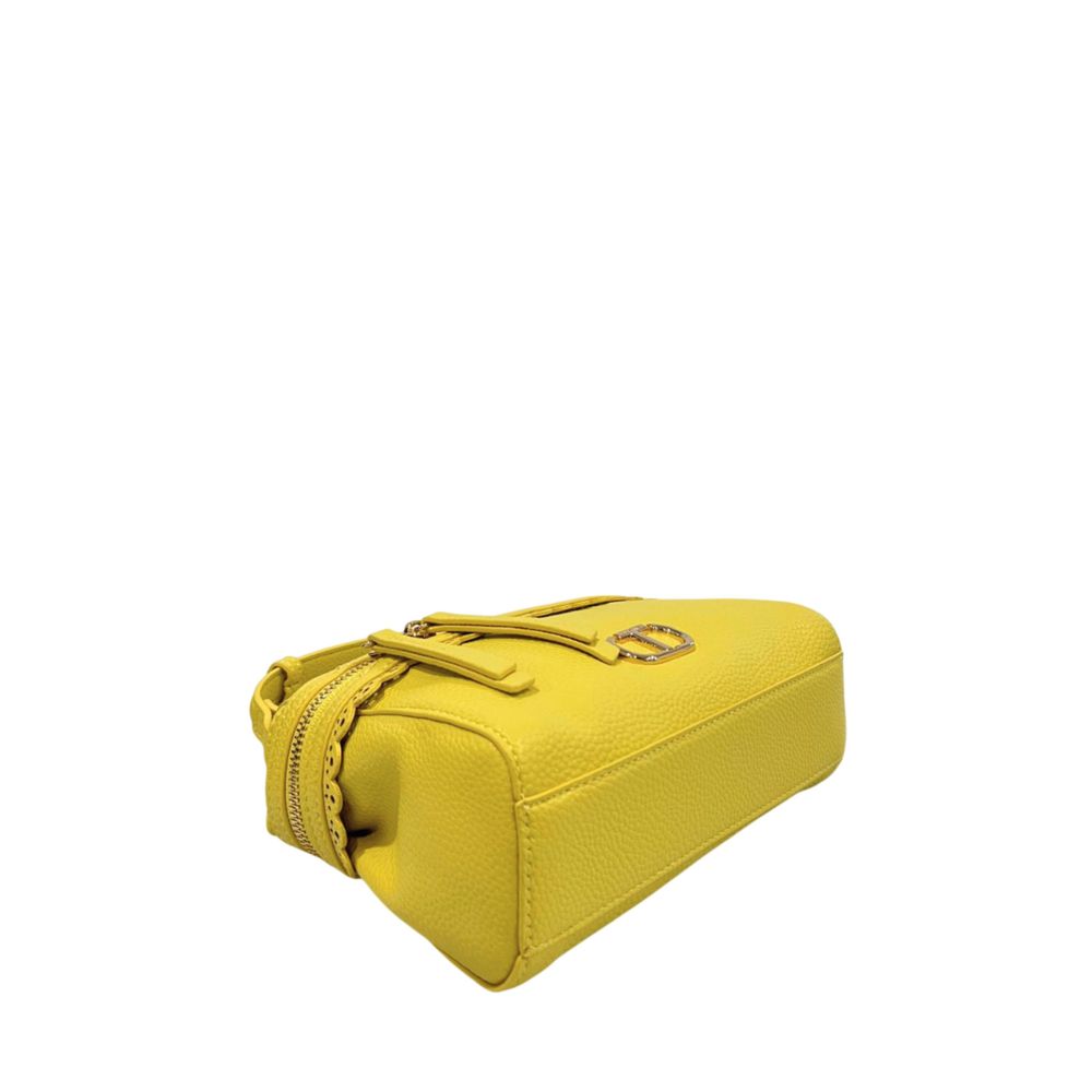 Twinset Yellow PU Women Handbag