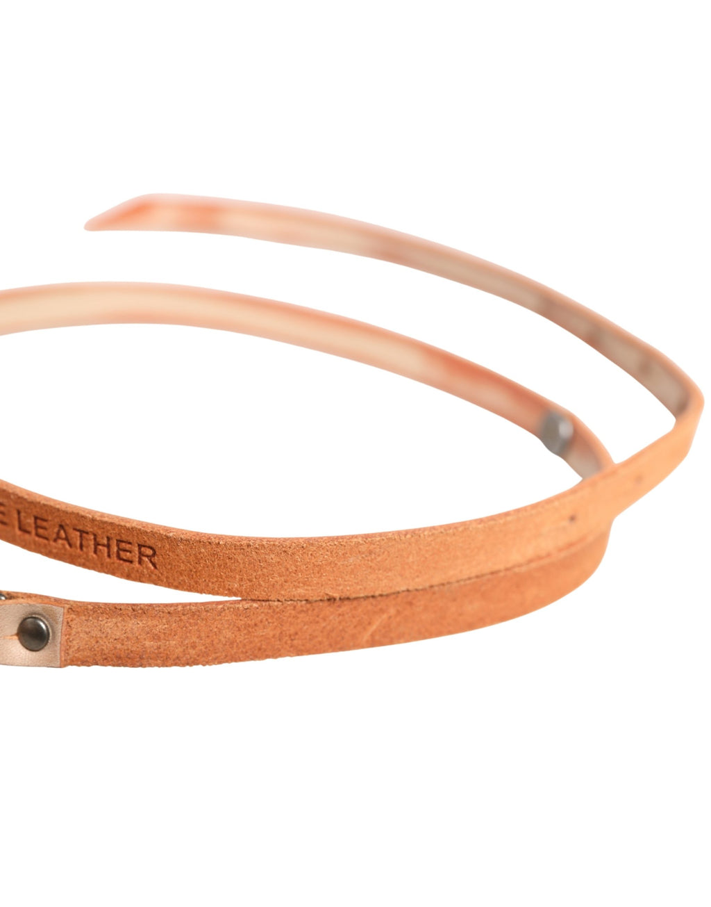 Scervino Street Women Orange Silver Metal Buckle Skinny Belt