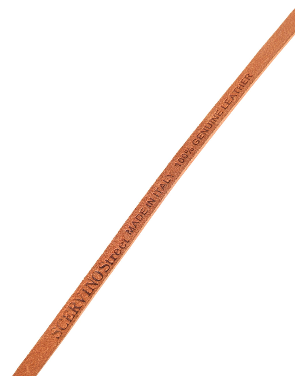 Scervino Street Women Orange Silver Metal Buckle Skinny Belt