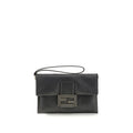 Fendi Black Lamb Ovis Aries Aries Clutch Bag