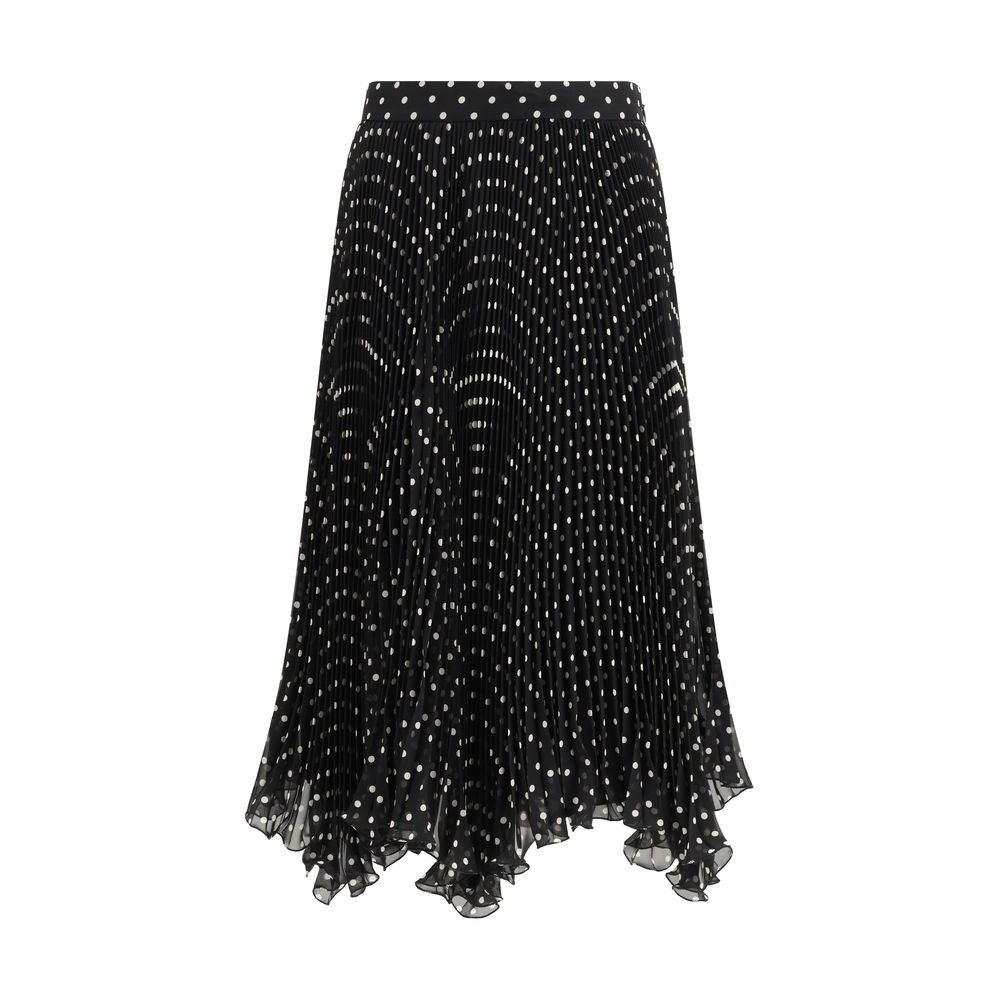 Valentino Garavani Black Silk Skirt