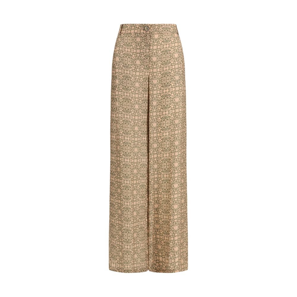 Kristina Ti Multicolor Viscose Casual Pants