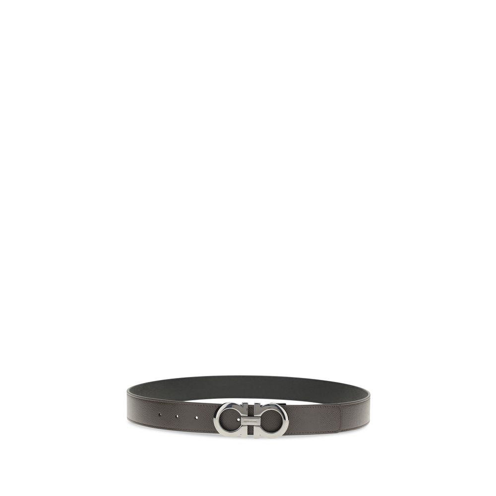 Ferragamo Brown Calf Leather Bos Taurus Regular Belt