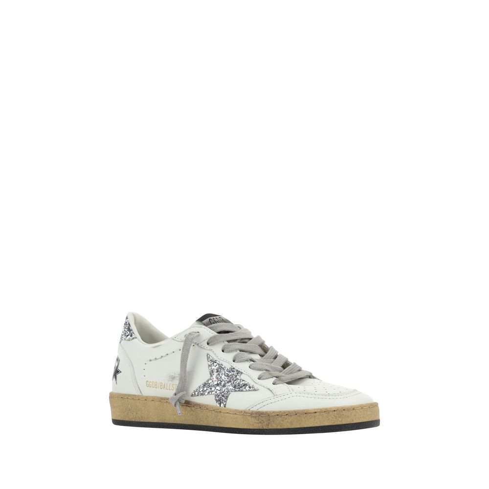 Golden Goose White Goatskin Sneakers