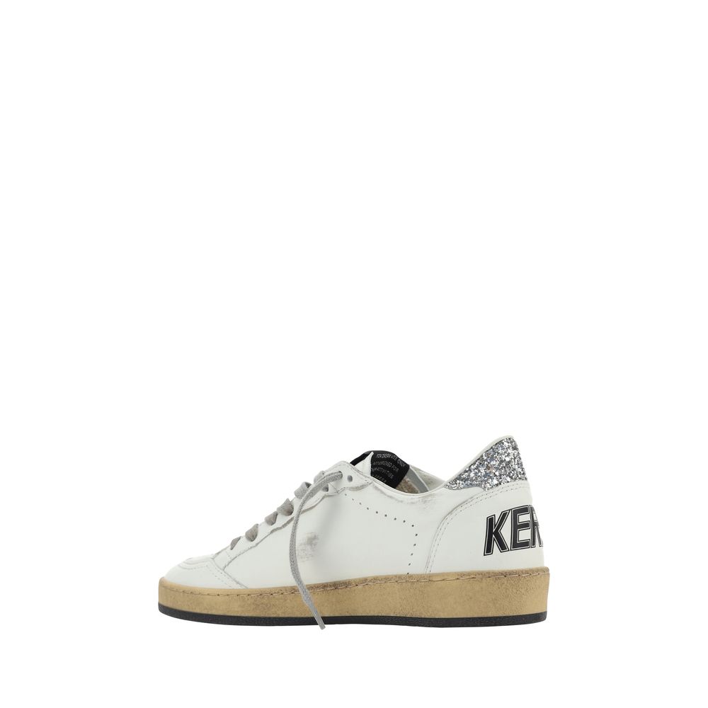 Golden Goose White Goatskin Sneakers