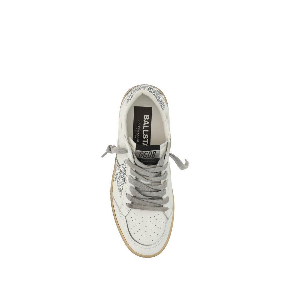 Golden Goose White Goatskin Sneakers