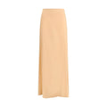 Kristina Ti Orange Silk Long Skirt