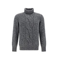 Brunello Cucinelli Gray Cashmere Sweatshirt