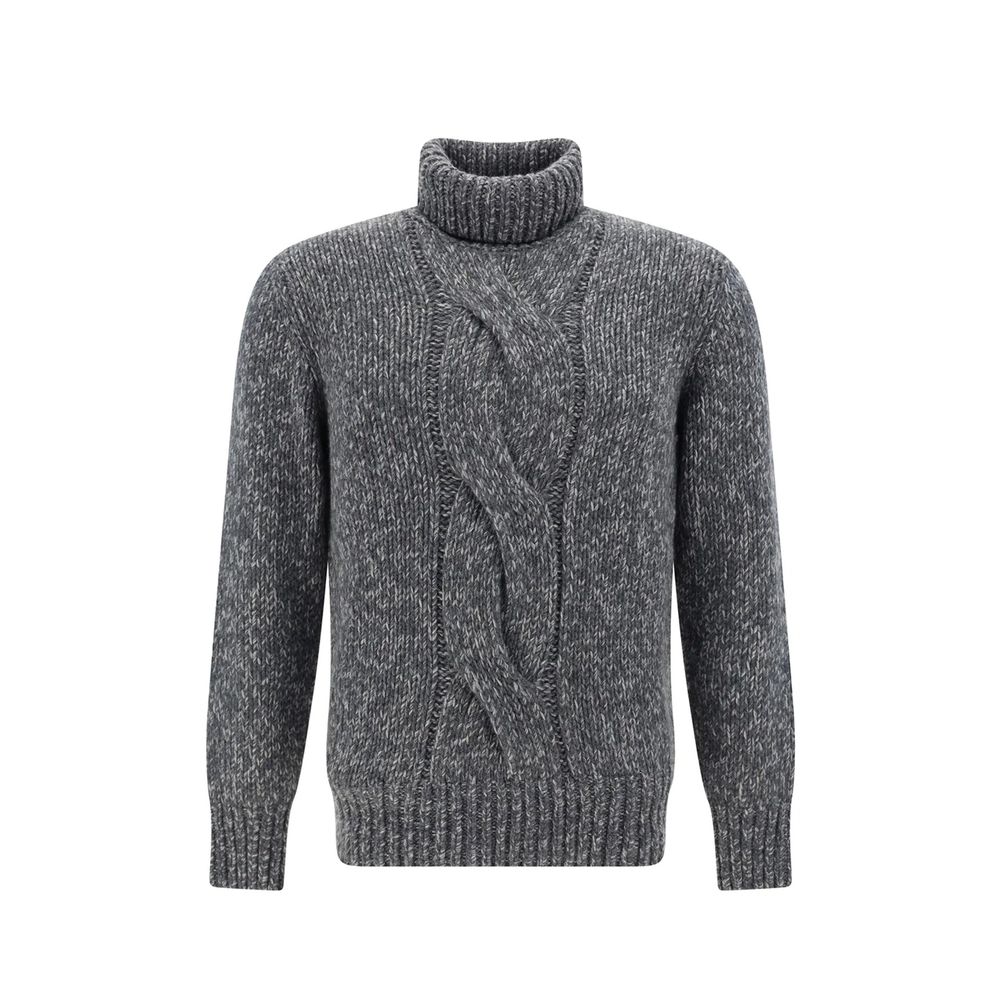 Brunello Cucinelli Gray Cashmere Sweatshirt