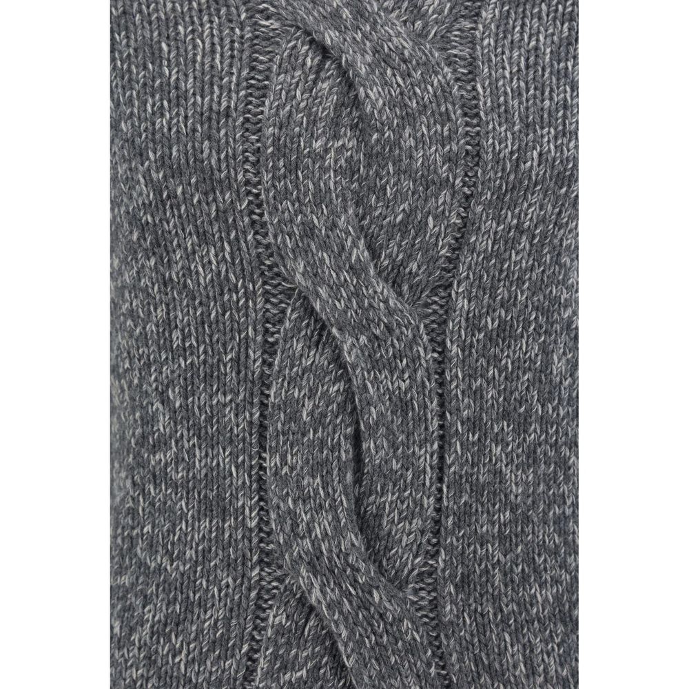 Brunello Cucinelli Gray Cashmere Sweatshirt