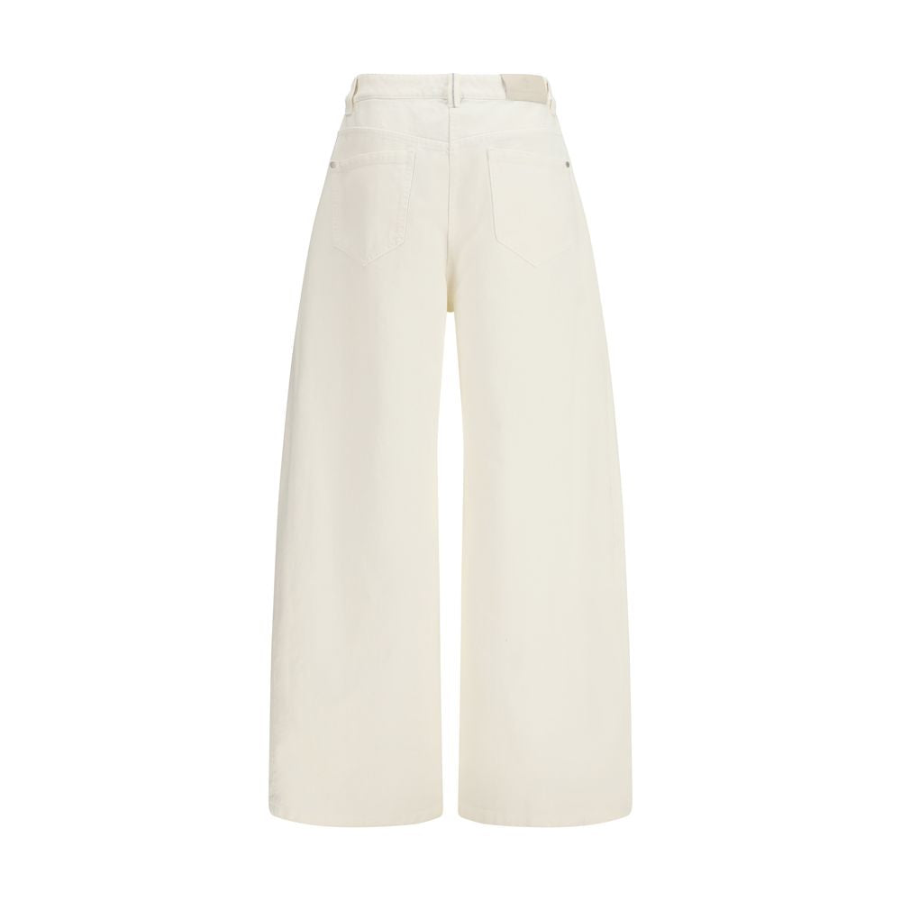 Brunello Cucinelli Beige Cotton Casual Pants