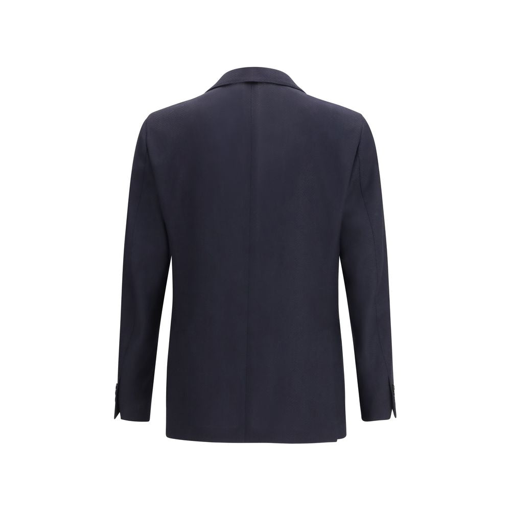 Lardini Blue Wool Blazer