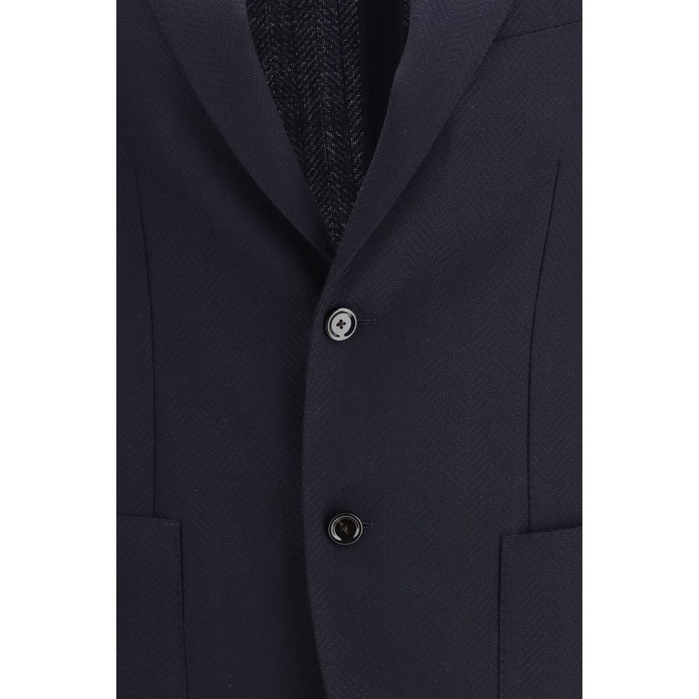 Lardini Blue Wool Blazer