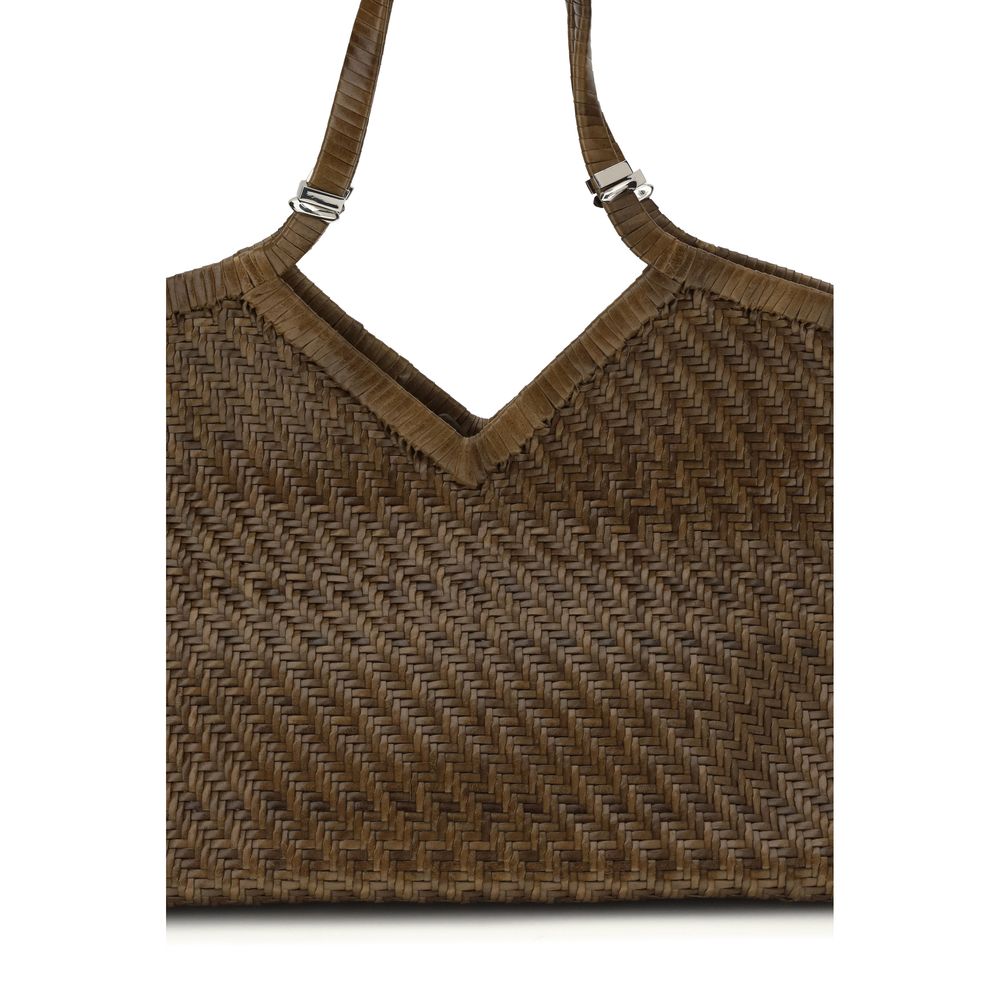 Benedetta Bruzziches Brown Buffalo Leather Handbag