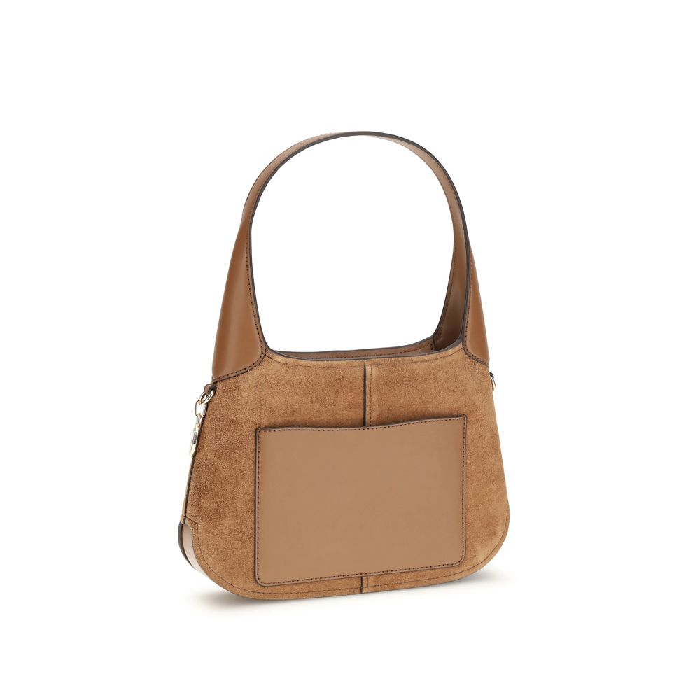 Michael Kors Beige Calf Leather Bos Taurus Shoulder Bag