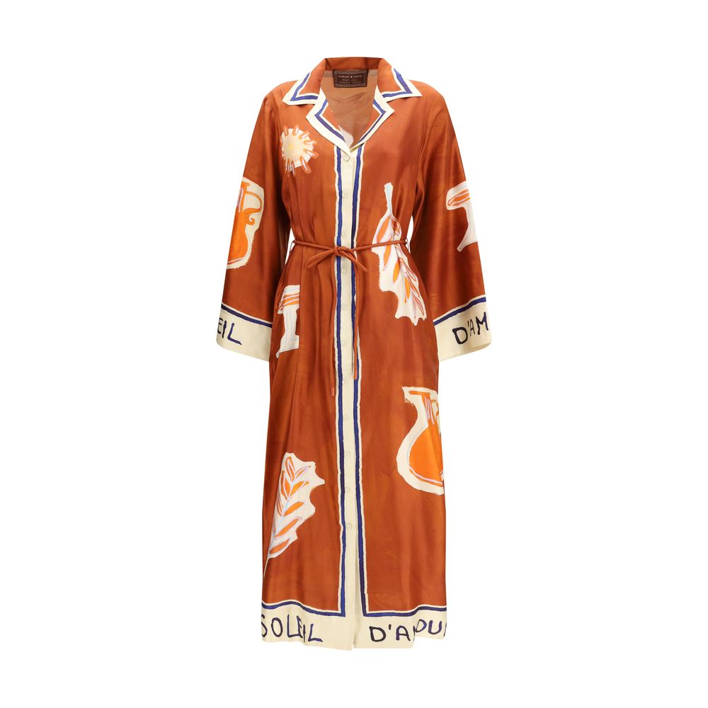 Alemais Multicolor Silk Casual Dress