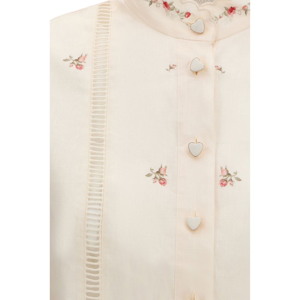 Zimmermann Beige Linen Shirt