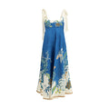 Alemais Blue Linen Casual Dress