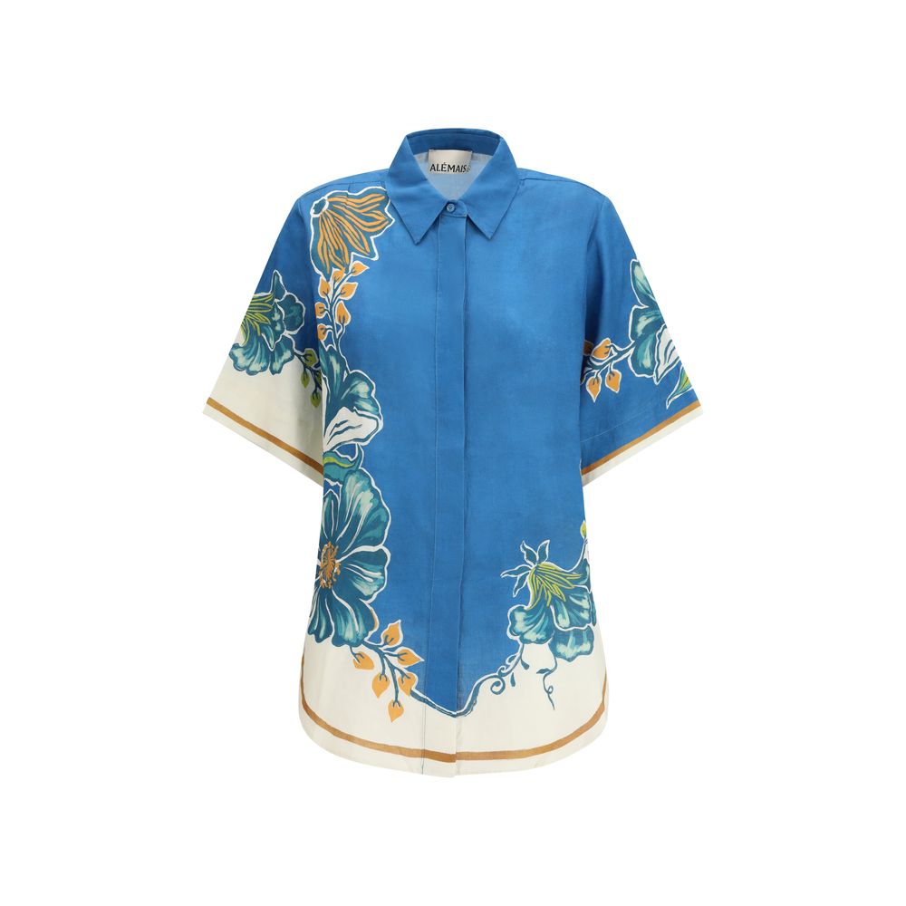 Alemais Blue Linen Shirt