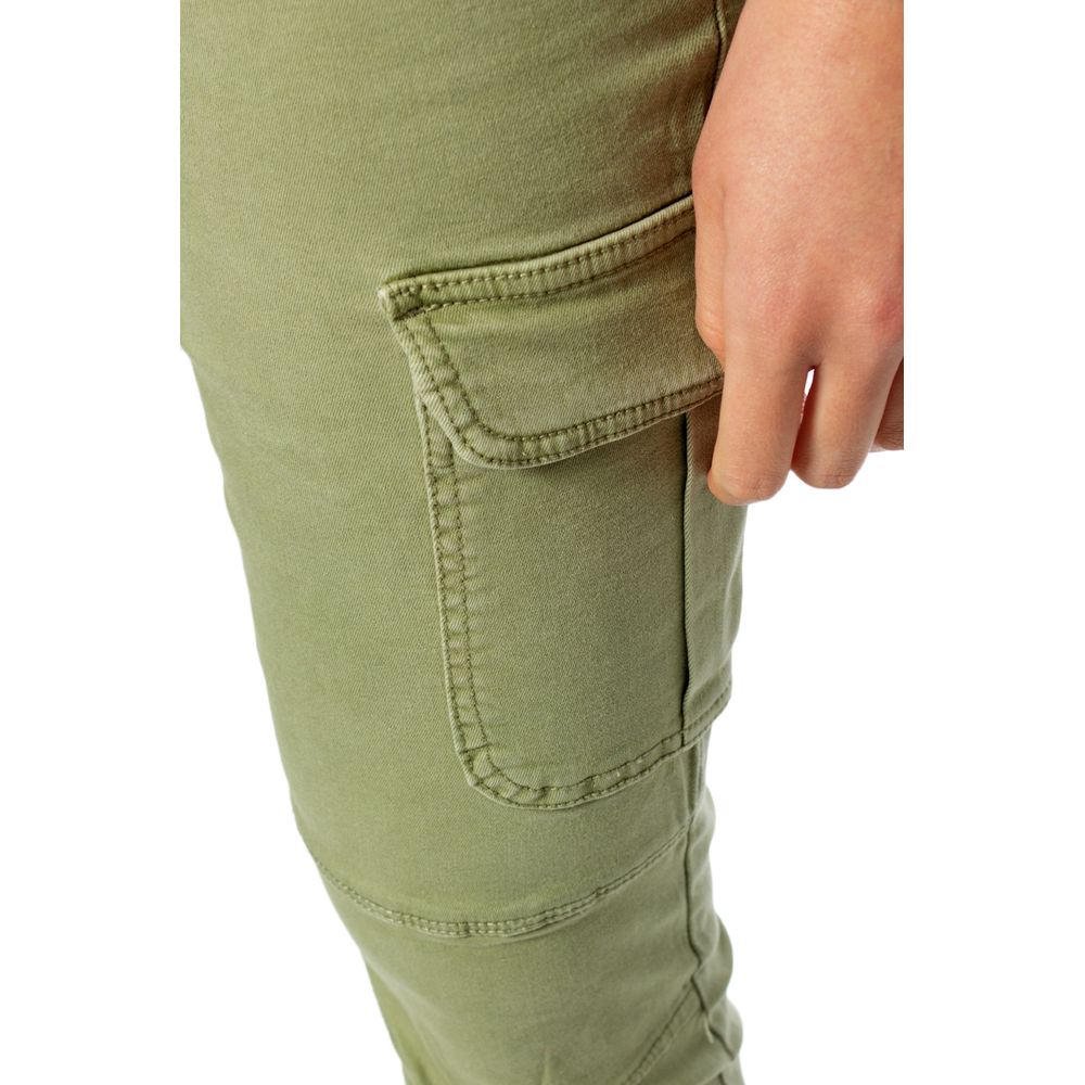 Only Green Cotton Cargo Pants