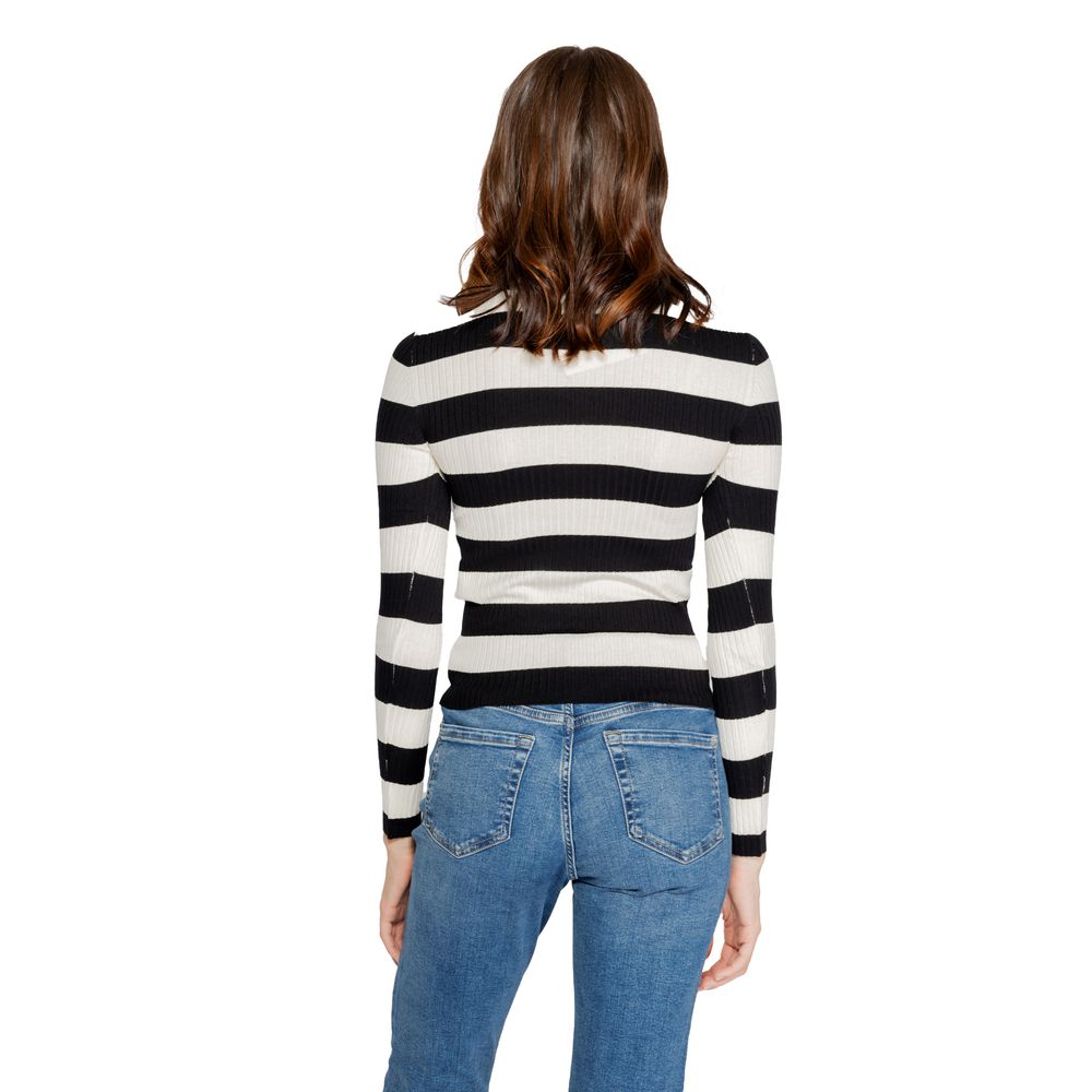 Jacqueline De Yong Black Viscose Sweatshirt