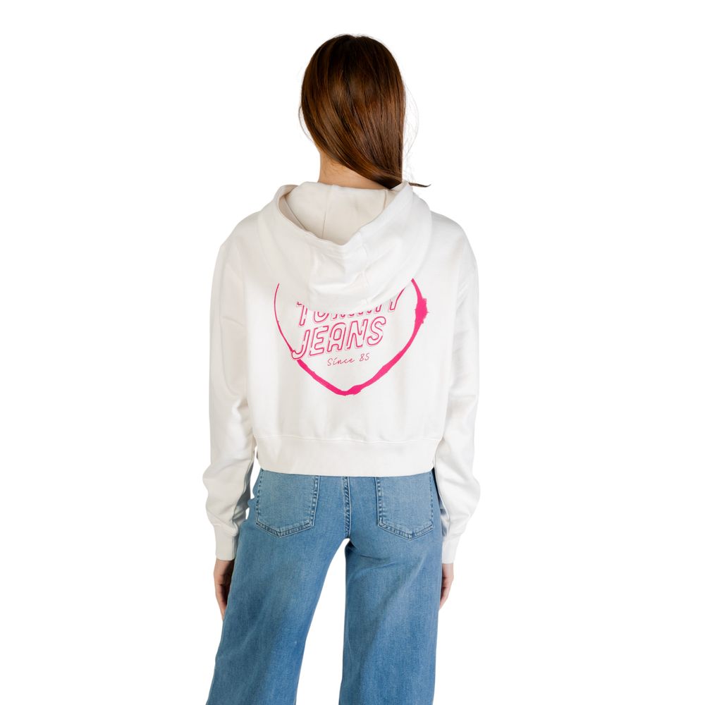 Tommy Hilfiger Jeans Cream Recycled Cotton Hoodie