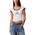Calvin Klein Jeans White Cotton Tank Tops