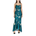 Rinascimento Bicolor Polyester Long Dress