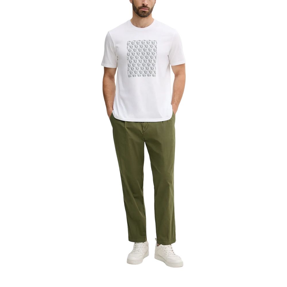 Calvin Klein Jeans White Cotton T-Shirt