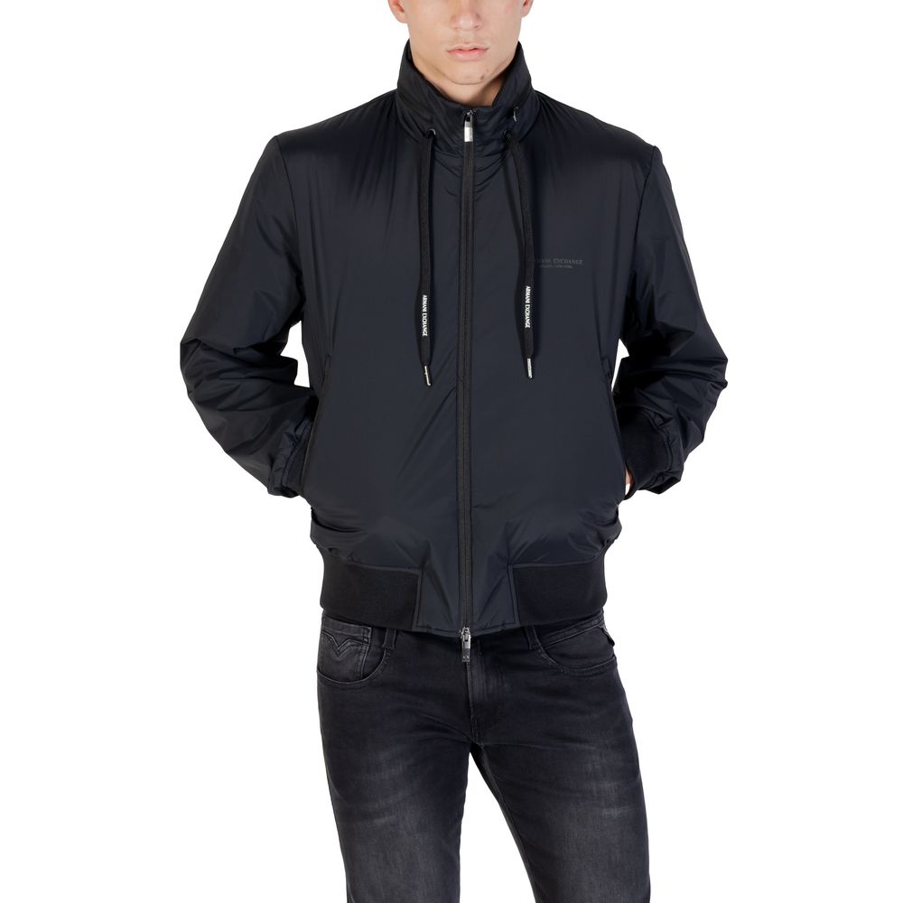 Armani Exchange Black Polyamide Shell Jacket