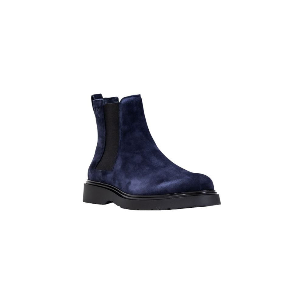 Calvin Klein Jeans Blue Suede Leather Chelsea Boots