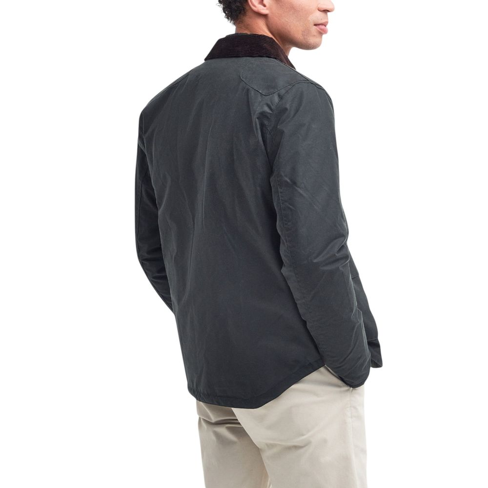 Barbour Gray Cotton Full-Length Jacket