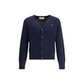 Ami Paris Blue Wool Oves Aries Cardigan