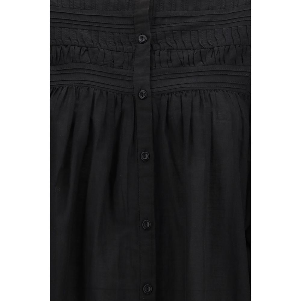 Isabel Marant Étoile Black Cotton Dress Shirt