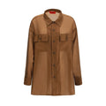 The Latest Brown Lycra Dress Shirt