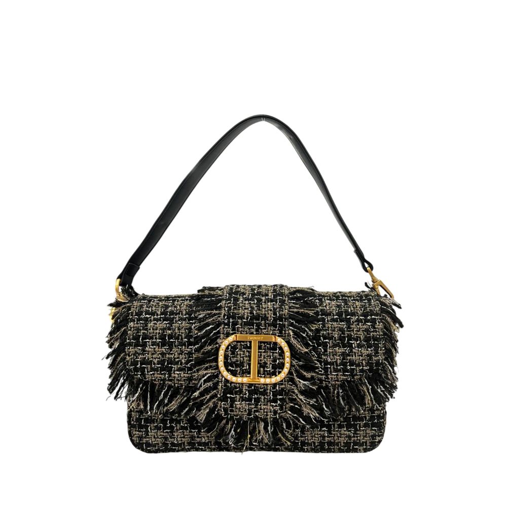 Twinset Black PU Women Shoulder Bag