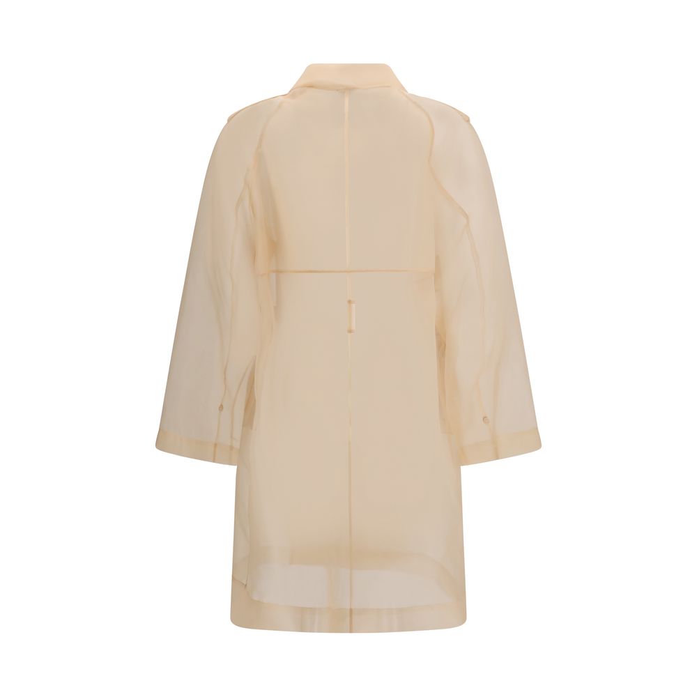 PINKO Multicolor Silk Trench Coat