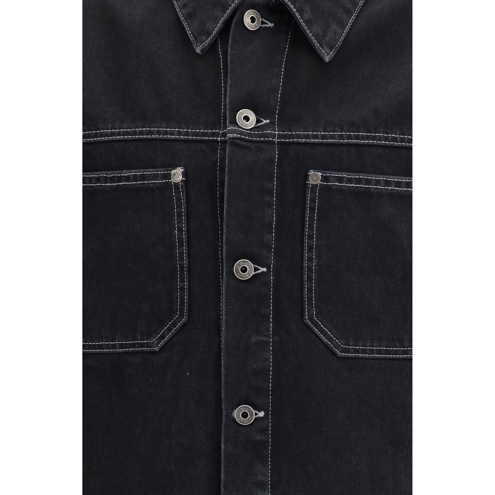 Off-White Black Cotton Denim Jacket