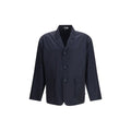 Thom Browne Blue Polyester Full-Length Jacket