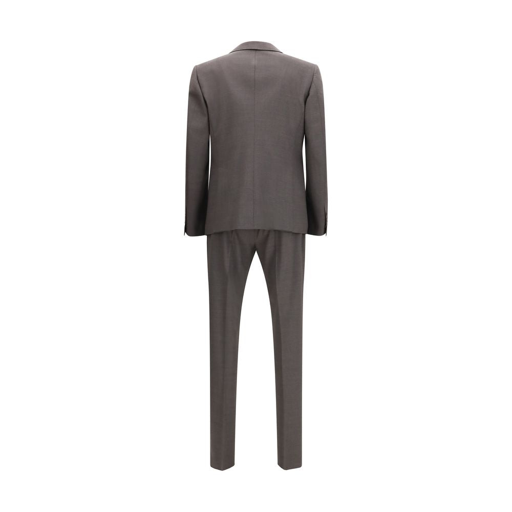 Dsquared² Gray Wool Two-Piece Suit