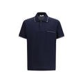 Ferragamo Blue Cotton Polo Shirt
